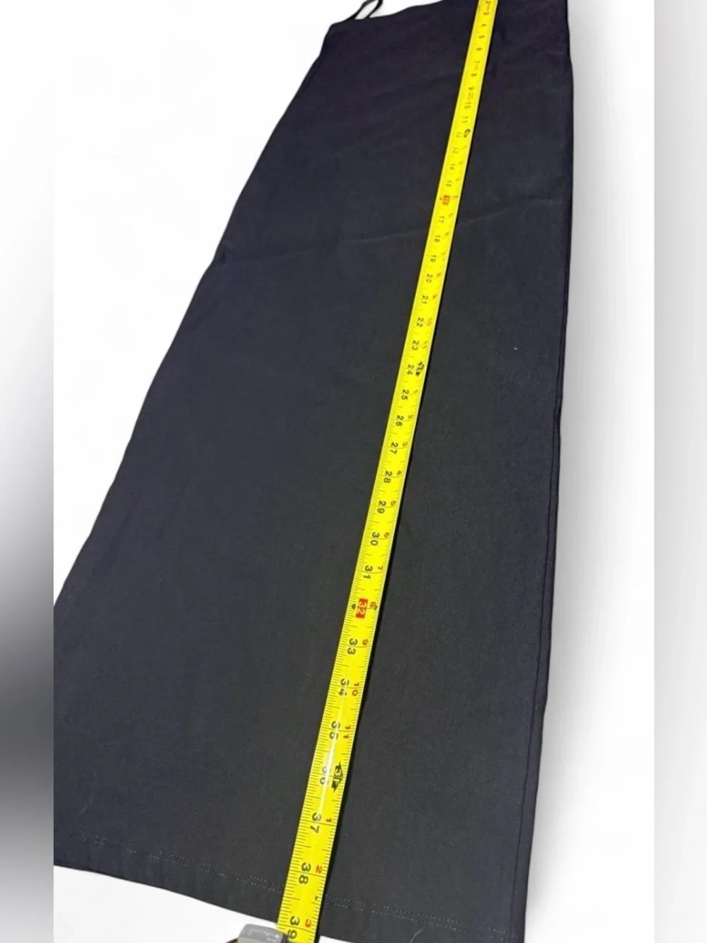 Commense Black High Waisted Maxi Pencil Skirt Stretch Minimalist Office Siren S